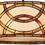 Art Glass Circles 20" Wide Tiffany Style Pendant Chandelier
