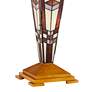 Art Glass Mission Night Light Table Lamp with Table Top Dimmer