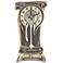 Art Nouveau 11 1/4" High Melting Bronze Table Clock