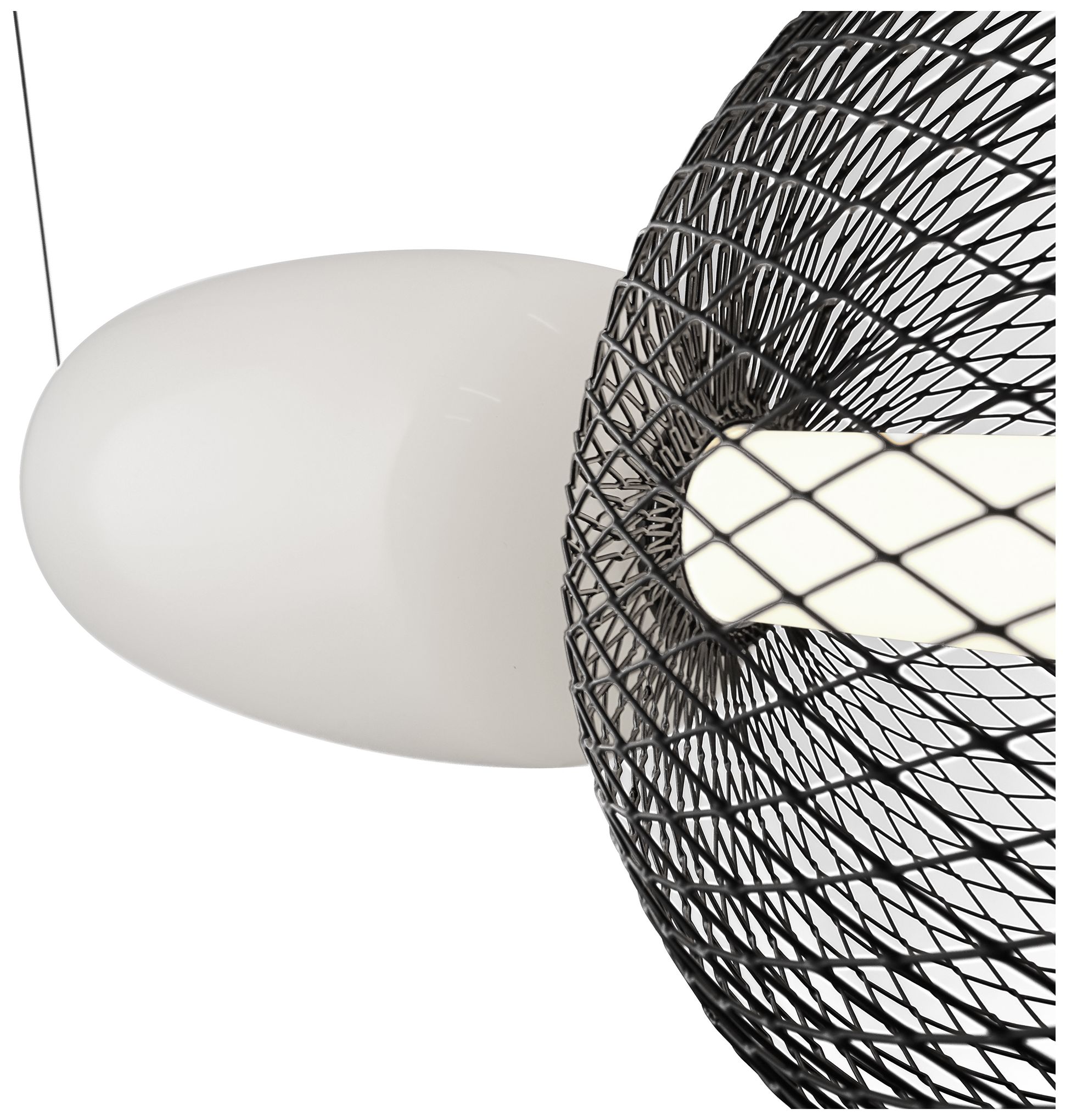 Artcraft Ace 44" Wide Black LED Island Pendant