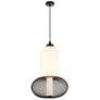 1_Artcraft Ace 8 3/4" Wide Black LED Mini Pendant