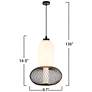 6_Artcraft Ace 8 3/4" Wide Black LED Mini Pendant more views