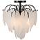 Artcraft Alessia 13 1/2" Wide Black Ceiling Light