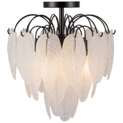 Artcraft Alessia 13 1/2" Wide Black Ceiling Light