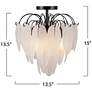 7_Artcraft Alessia 13 1/2" Wide Black Ceiling Light more views