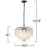 7_ArtCraft Alessia 16 1/2" Wide Black Chandelier more views