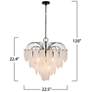 4_ArtCraft Alessia 22 1/2" Wide Black LED Chandelier more views