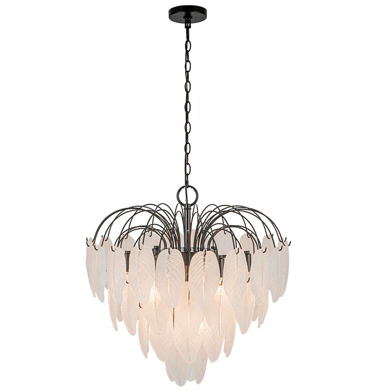 Image 6 ArtCraft Alessia 22 1/2" Wide Black LED Chandelier more views