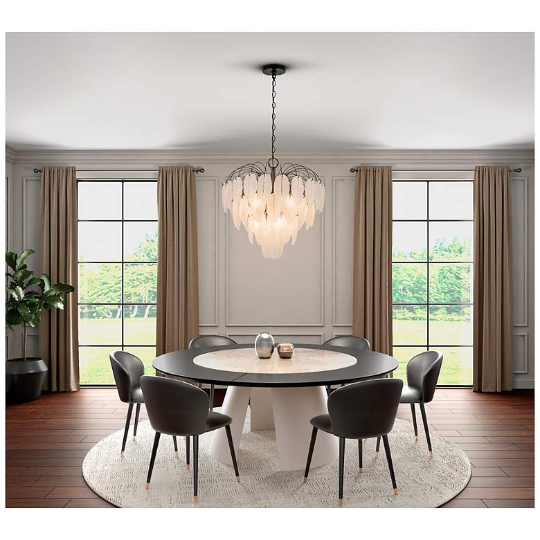 Image 7 ArtCraft Alessia 22 1/2" Wide Black LED Chandelier more views