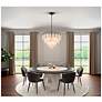 7_ArtCraft Alessia 22 1/2" Wide Black LED Chandelier more views