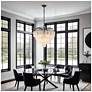 ArtCraft Alessia 22 1/2" Wide Black LED Chandelier