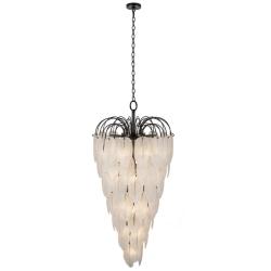 ArtCraft Alessia 27" Wide Black Chandelier