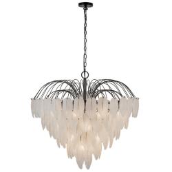 ArtCraft Alessia 33 1/2" Wide Black Chandelier