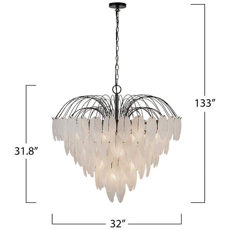 Image 7 ArtCraft Alessia 33 1/2" Wide Black Chandelier more views