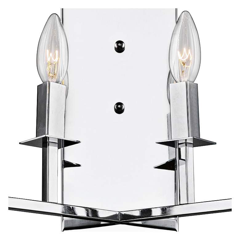 Image 2 Artcraft Allston 14" High Chrome 2-Light Wall Sconce more views