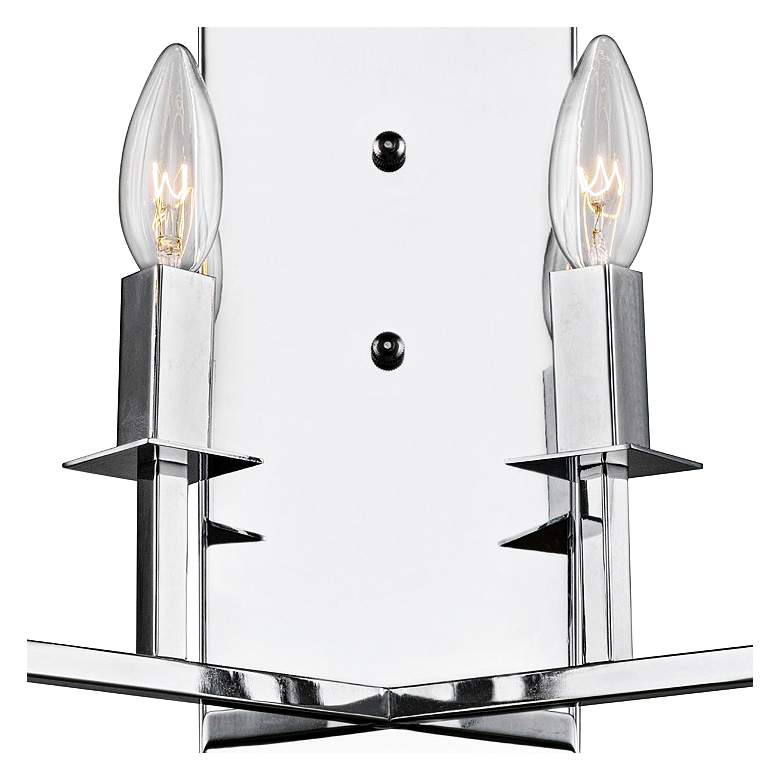 Image 2 Artcraft Allston 14 inch High Chrome 2-Light Wall Sconce more views