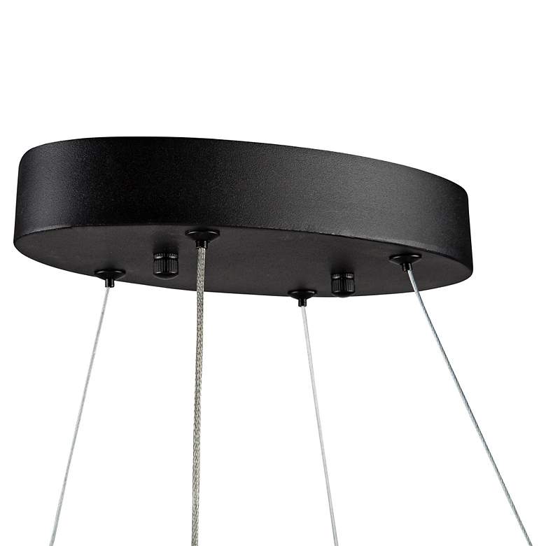 Image 4 Artcraft Ara 38 1/2" Wide Black LED Pendant Light more views