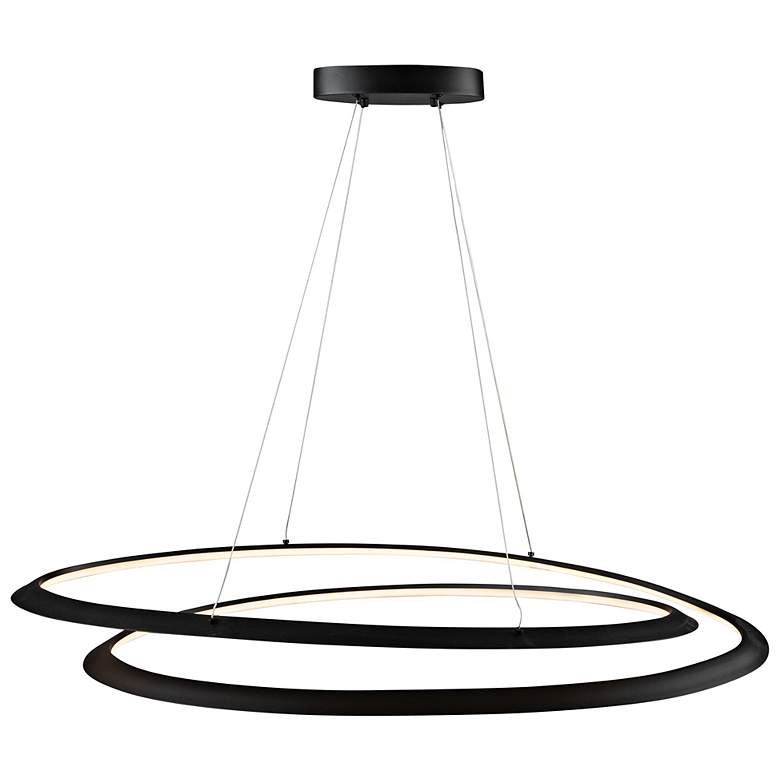 Image 6 Artcraft Ara 38 1/2" Wide Black LED Pendant Light more views