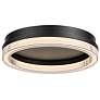 1_Artcraft Ari 15 3/4" Wide Black LED Ceiling Light