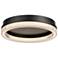 Artcraft Ari 15 3/4" Wide Black LED Ceiling Light