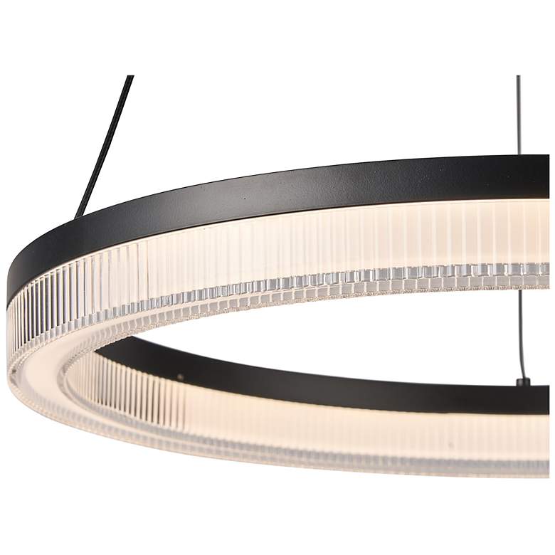 Image 5 Artcraft Ari 19 3/4" Wide Black LED Pendant Light more views