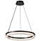Artcraft Ari 24" Wide Black LED Pendant Light