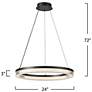7_Artcraft Ari 24" Wide Black LED Pendant Light more views