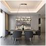 6_Artcraft Ariel 42 3/4" Wide Chrome LED Island Pendant more views