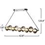 7_Artcraft Ariel 42 3/4" Wide Chrome LED Island Pendant more views