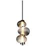 2_Artcraft Ariel 6 1/4" Wide Chrome LED 3-Glass Mini Pendant more views