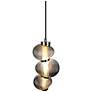 3_Artcraft Ariel 6 1/4" Wide Chrome LED 3-Glass Mini Pendant more views