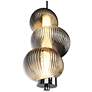 4_Artcraft Ariel 6 1/4" Wide Chrome LED 3-Glass Mini Pendant more views