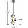 7_Artcraft Ariel 6 1/4" Wide Chrome LED 3-Glass Mini Pendant more views