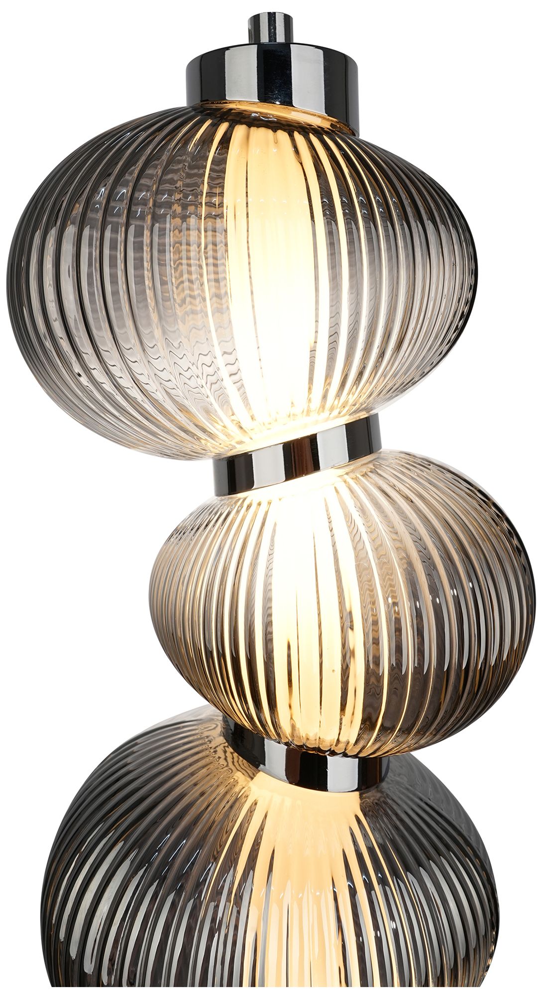 Image 2 Artcraft Ariel 6 1/4" Wide Chrome LED 4-Glass Mini Pendant more views