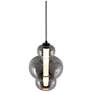 4_Artcraft Astra 9" Wide Black Smoke Glass LED Mini Pendant more views