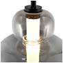 6_Artcraft Astra 9" Wide Black Smoke Glass LED Mini Pendant more views