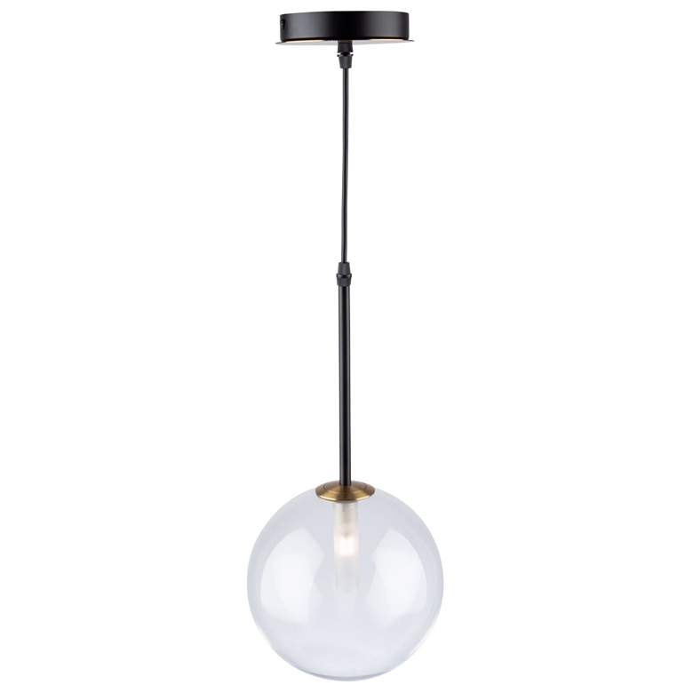 Image 1 Artcraft Aurelia 1-Light Pendant Matte Black & Brass