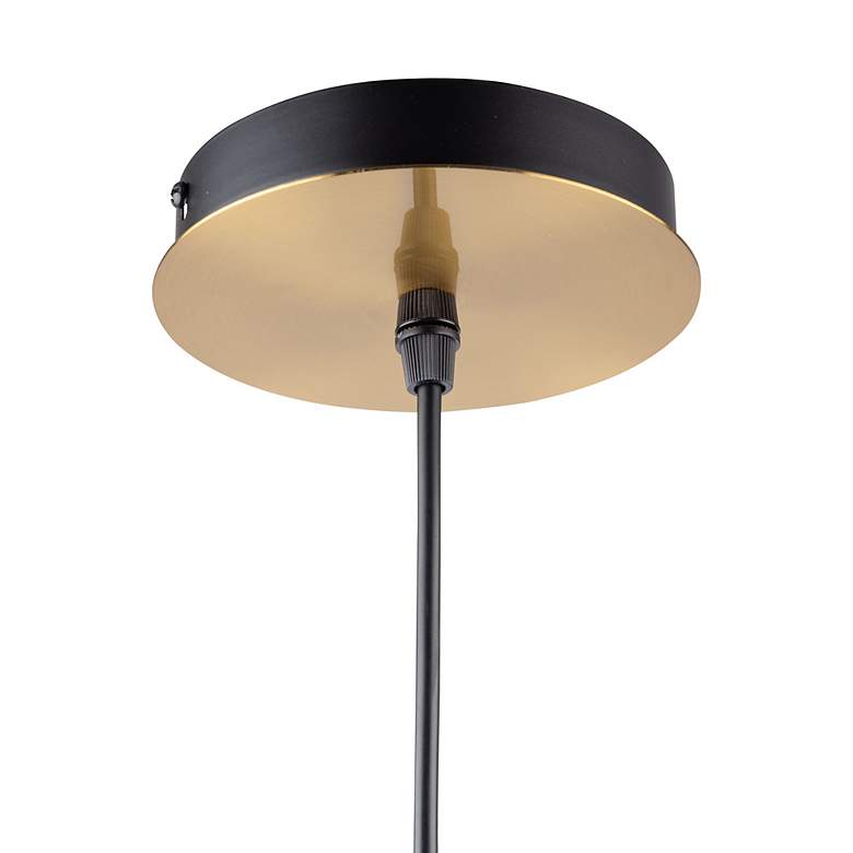 Image 3 Artcraft Aurelia 1-Light Pendant Matte Black & Brass more views
