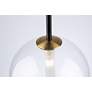 5_Artcraft Aurelia 1-Light Pendant Matte Black & Brass more views