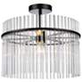 1_Artcraft Ava 15 3/4" Wide Black Ceiling Light