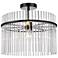 Artcraft Ava 15 3/4" Wide Black Ceiling Light