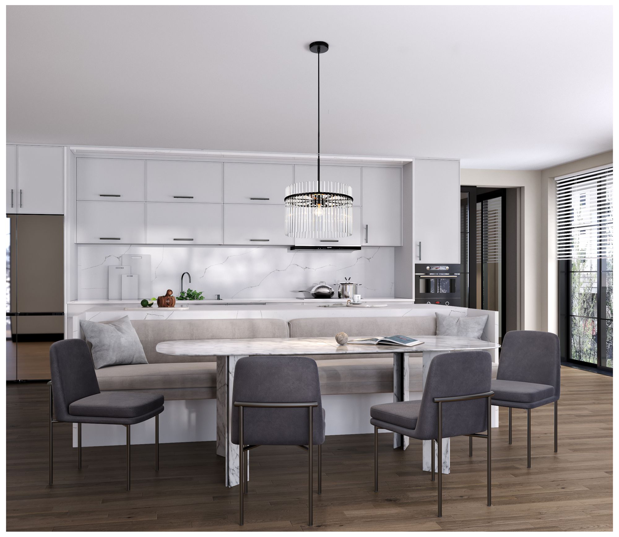 Artcraft Ava 15 3/4" Wide Black Ceiling Light