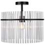 3_Artcraft Ava 15 3/4" Wide Black Ceiling Light more views