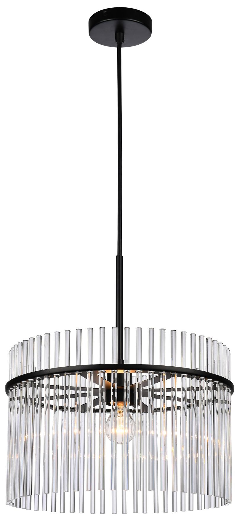 Artcraft Ava 15 3/4" Wide Black Ceiling Light
