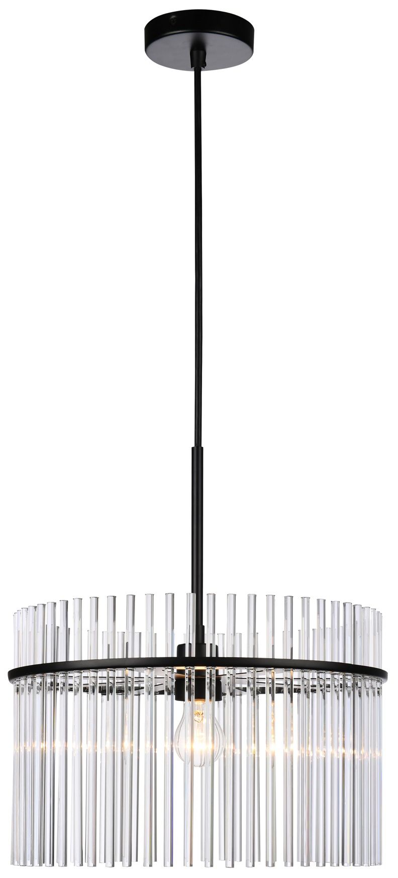 Artcraft Ava 15 3/4" Wide Black Ceiling Light