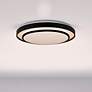 1_Artcraft Aziza 19" Wide Black Finish Modern Disc LED Ceiling Light