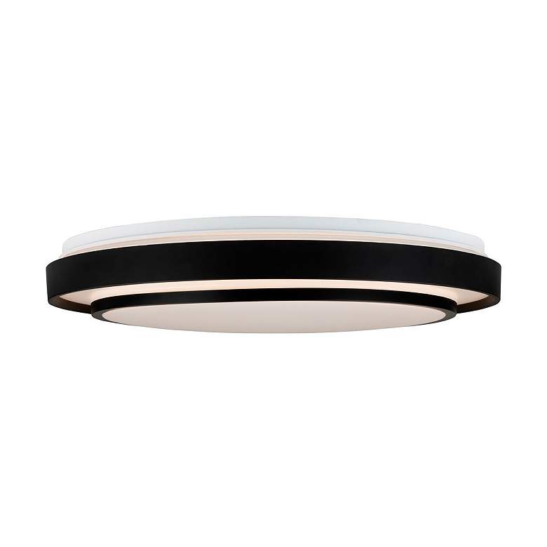 Image 3 Artcraft Aziza 19" Wide Black Finish Modern Disc LED Ceiling Light more views