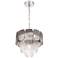 Artcraft Bianca 15 3/4"W Nickel and Smoke Glass Chandelier