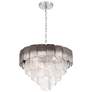 1_ArtCraft Bianca 24 3/4"W Nickel and Smoke Glass Chandelier