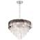ArtCraft Bianca 24 3/4"W Nickel and Smoke Glass Chandelier